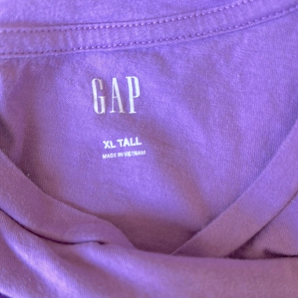 GAP Crew Neck Tee Lilac Purple With Mint Green  Logo Size XL - Picture 2 of 3
